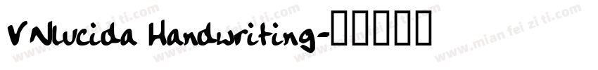 VNlucida Handwriting字体转换